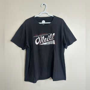 O'Neill Size XXL  Black and Red Graphic Tee